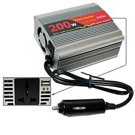 12 Volt DC - 220 Volt AC converter (200W)
