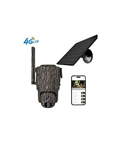 4G PTZ batterij camouflage camera met zonnepaneel PRO