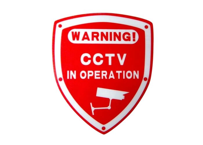 CCTV camera sticker - lichtgevend main product photo