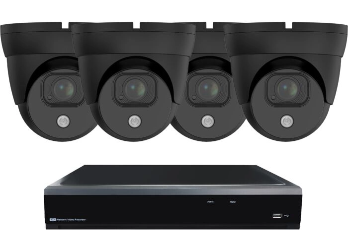 Dome beveiligingscamera set Zwart SMART 4 main product photo